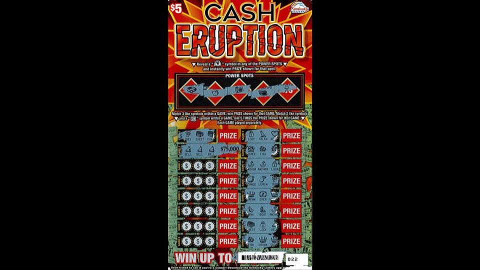A Northern Kentucky man won big earlier this month with this Kentucky Lottery ticket.