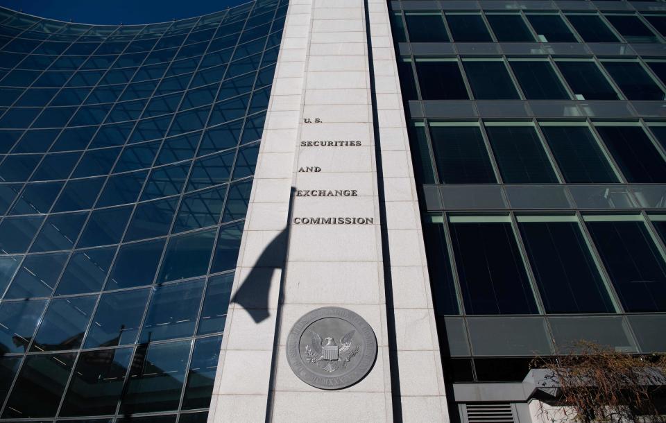 Headquarters of the U.S. Securities and Exchange Commission (SEC) on Jan. 28, 2021, in Washington, D.C.