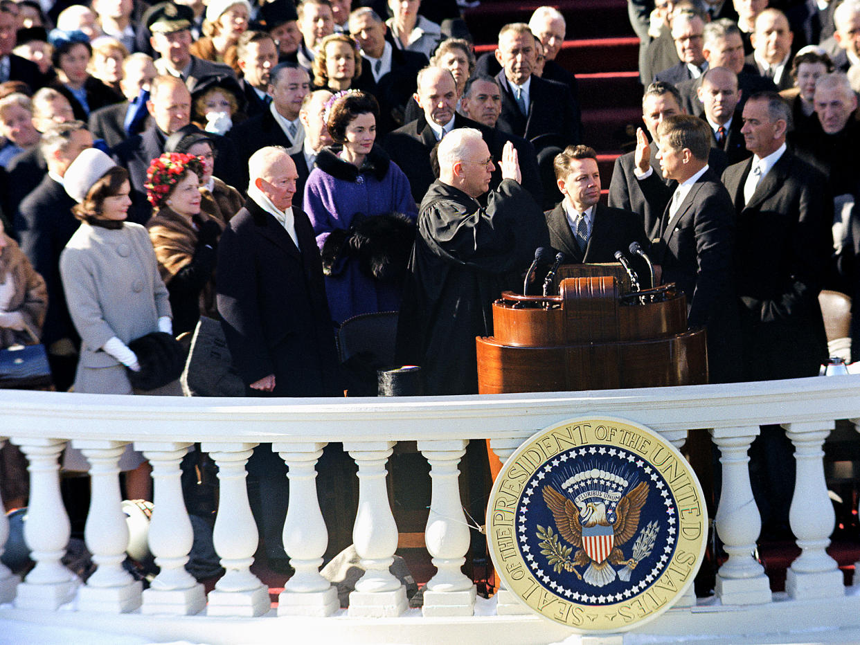 John F Kennedy famously uttered the line: ‘Ask not what your country can do for you – ask what you can do for your country’: Getty