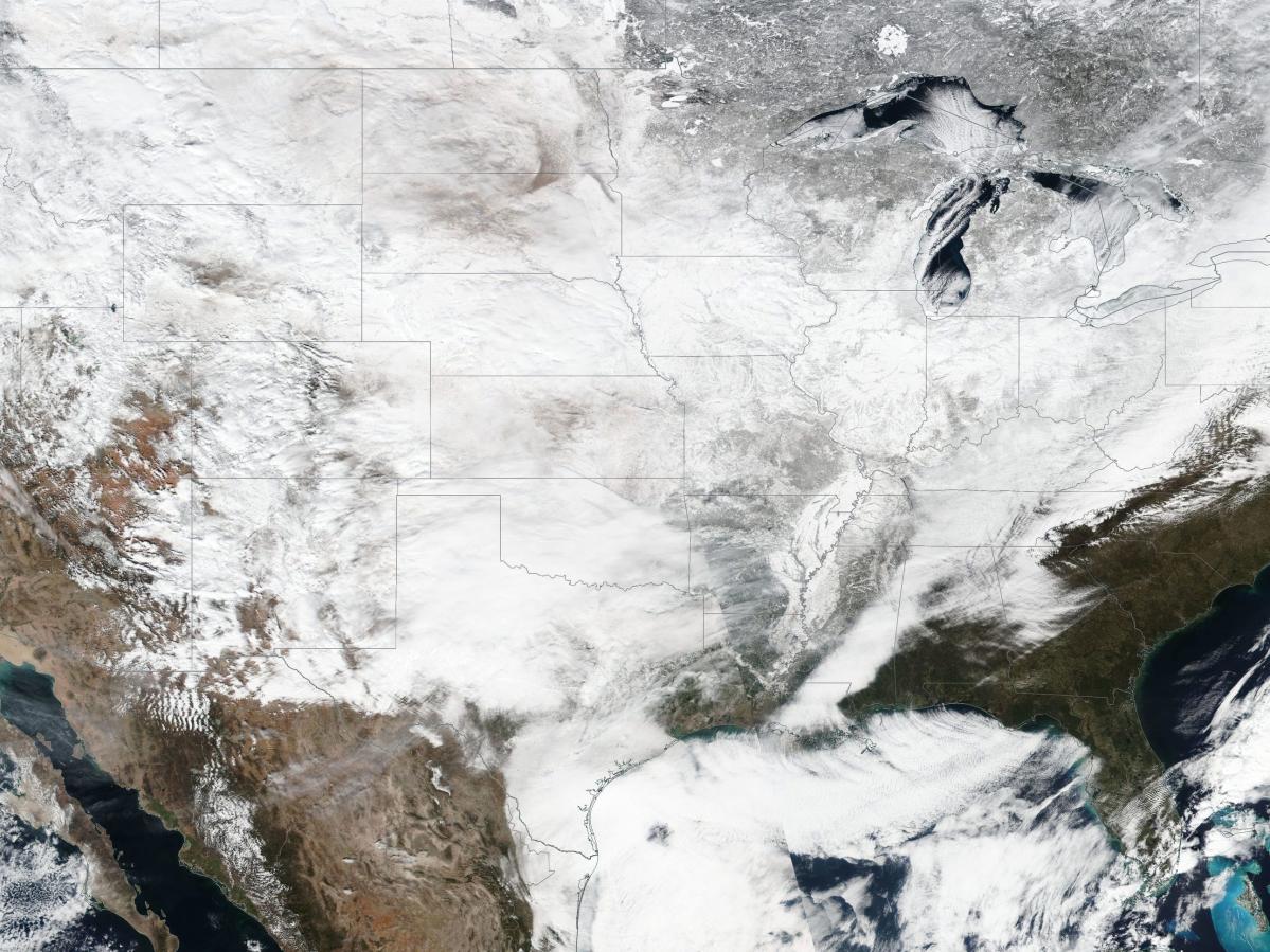 current snow cover united states