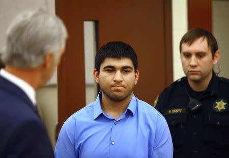Suspect Arcan Cetin appears for his arraignment on murder charges in the killing of five people, in Mt. Vernon, Washington, U.S., September 26, 2016. REUTERS/Karen Ducey