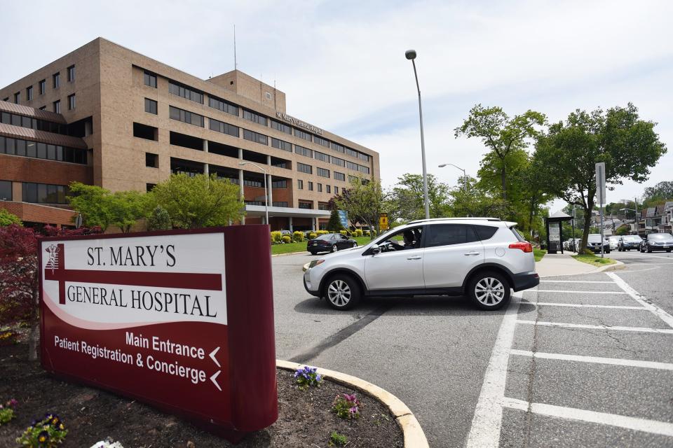 Exterior shot of  St. Mary's General Hospital in Passaic on 05/19/20. 