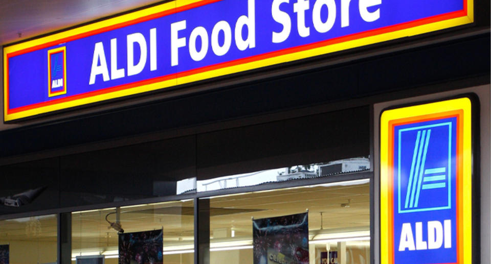 An Aldi store is pictured.