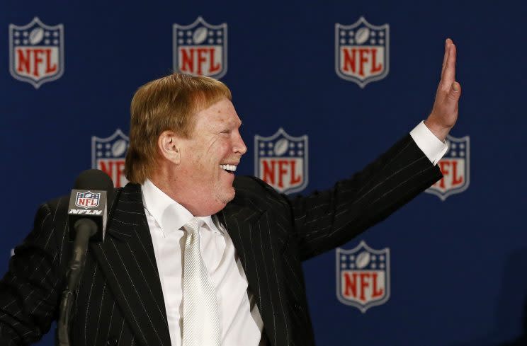 Team owner Mark Davis said Oakland will always be a part of the Raiders' DNA. (AP) 