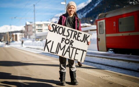 Greta Thunberg  - Credit: Valentin Flauraud/AP