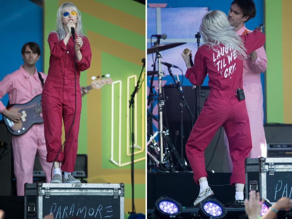 Hayley Williams performs with Paramore on May 17, 2017.