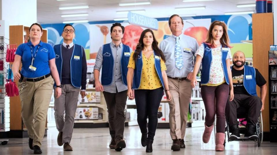 All six seasons, and 113 episodes, of Superstore are available on BINGE to help you deal with the inevitable hangovers lifted restrictions will bring. Picture: BINGE