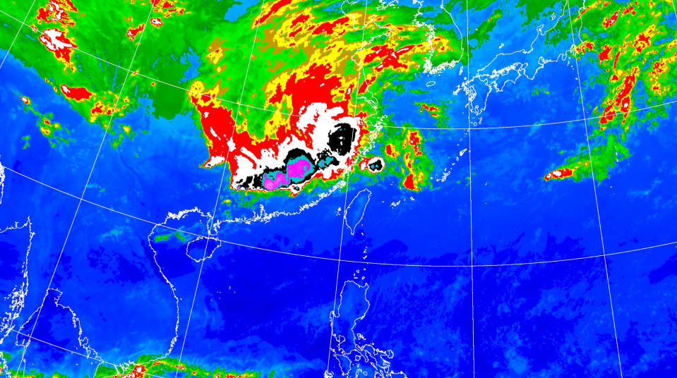 中央氣象署表示，今（30日）上午台灣各地大多為多雲到晴，下午起鋒面接近。（圖取自中央氣象署網站）