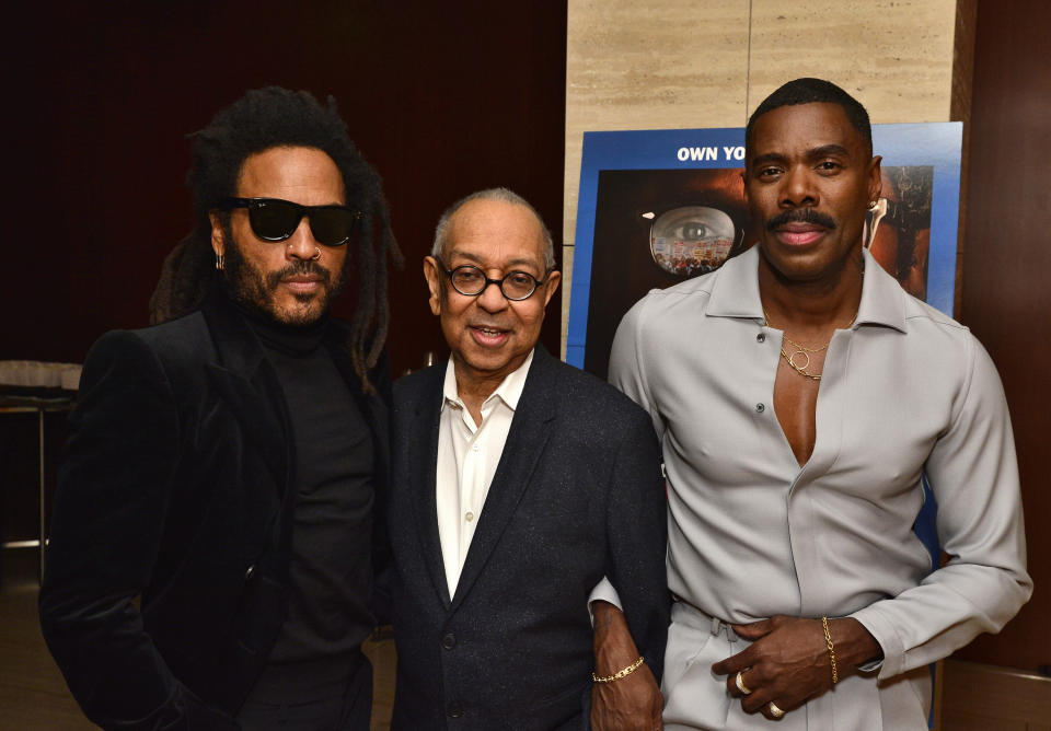 Lenny Kravitz, George C. Wolfe and Colman Domingo