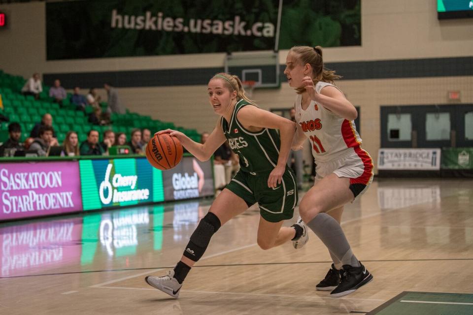 Huskies Andrea Dodig (left) will help lead the team at both ends of the floor. 