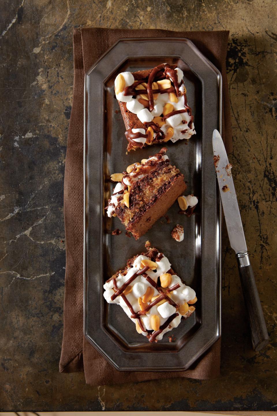 Peanut Butter Mississippi Mud Brownies