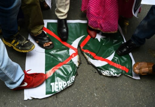 Some demonstrators and TV news channels have demanded military action against Pakistan