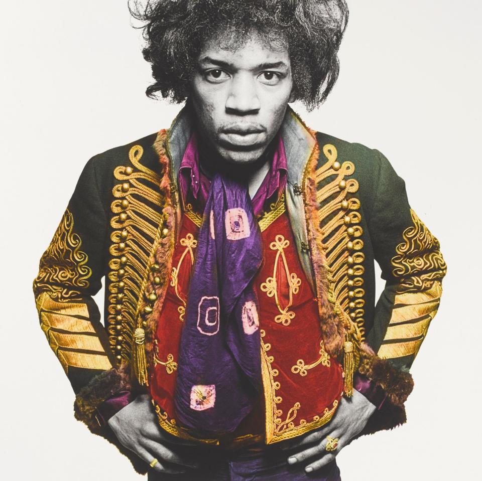 Jimi Hendrix by Gered Mankowitz, London, 1967 - Credit: National Army Museum