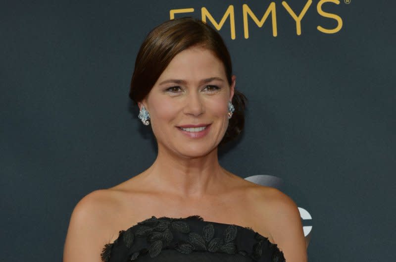 Maura Tierney arrives for the Primetime Emmy Awards at Microsoft Theater in Los Angeles in 2016. File Photo by Christine Chew/UPI