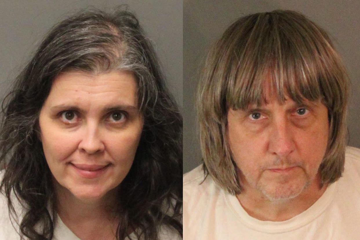 David Allen Turpin and Louise Anna Turpin’s children were found shackled in their home in a state of malnutrition. (Photo: Getty Images)