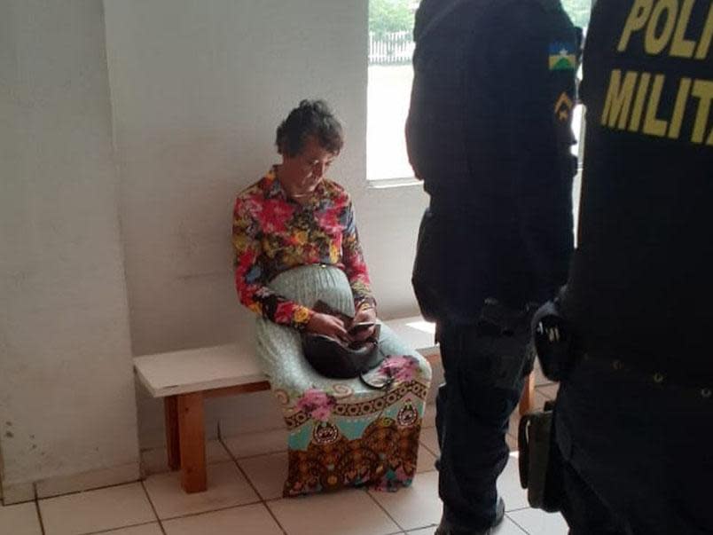 Heitor Marcio Schiave, 43, dressed as his mother to take her driving test: Brazil Military Police