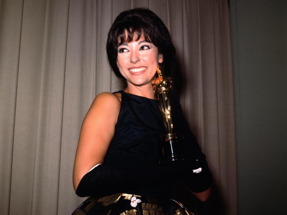 Moreno with her Academy Award.