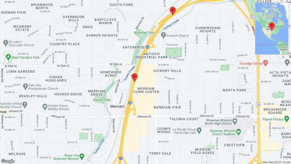 A detailed map that shows the affected road due to 'Reports of a crash on northbound I-35' on December 29th at 5:40 p.m.