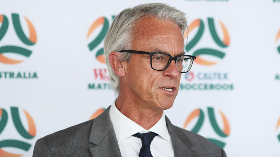 David Gallop has failed to expand on the reasons behind Alen Stajcic’s dismissal. Pic: Getty