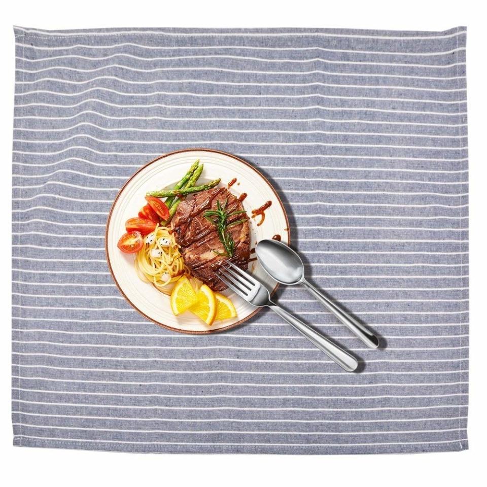 Everyday cloth napkins will make their dinner parties feel fancier in one simple step. <a rel="nofollow noopener" href="https://www.amazon.com/SINLAND-Napkins-Oversized-Tailored-Generous/dp/B07871MT4N/" target="_blank" data-ylk="slk:SHOP NOW;elm:context_link;itc:0;sec:content-canvas" class="link ">SHOP NOW</a>: Oversized Dinner Napkins by Sinland, $21