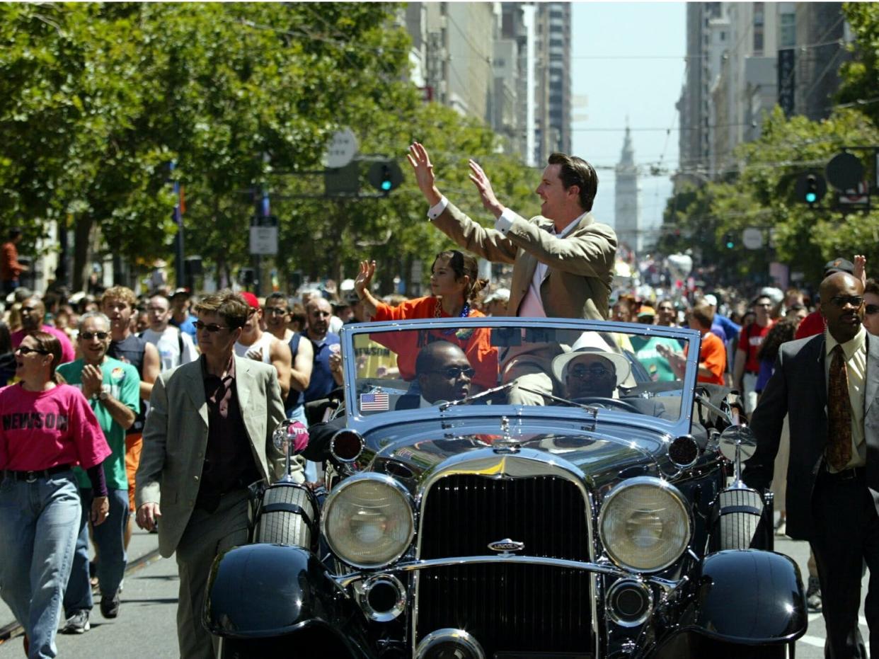 Gavin Newsom pride parade 2004