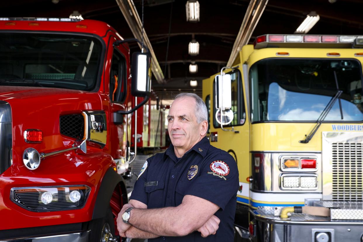 Woodburn Fire Chief Joe Budge at station 22 located at 1650 James St.