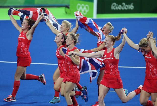 Great Britain's women's hockey team were gold medallists in 2016 