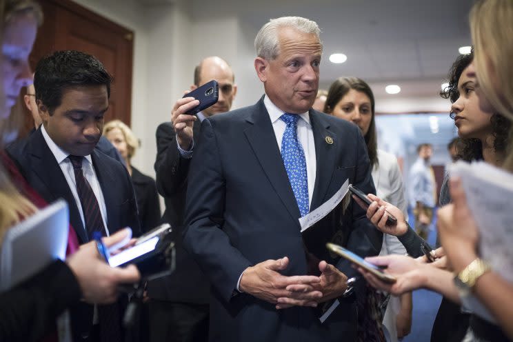 Rep. Steve Israel, D-N.Y., talks with reporters at the Capitol. (Photo: Tom Williams/CQ Roll Call via Getty Images)