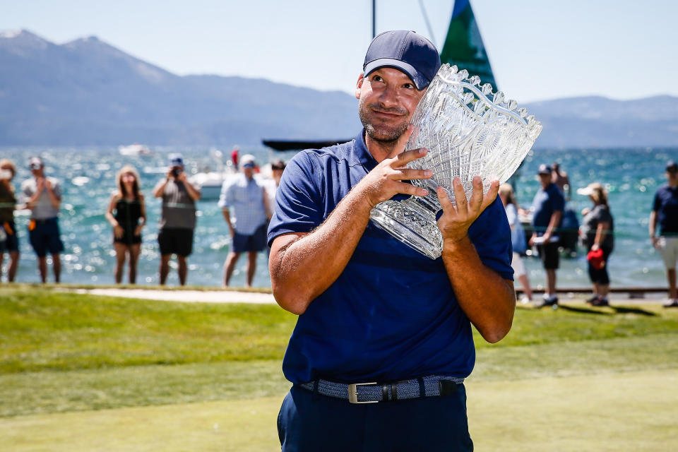 For the second-straight year, former Dallas Cowboys quarterback Tony Romo won the American Century Championship at Lake Tahoe.