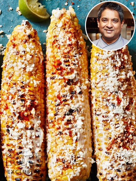 FLOYD CARDOZ'S GRILLED CORN WITH CHEESE AND CAYENNE