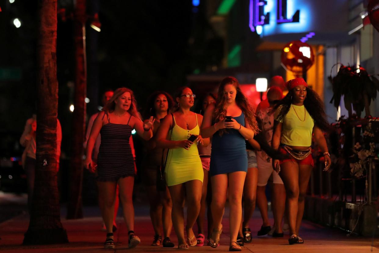 Students on Spring Break take to the streets of Miami: REUTERS