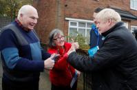 Britain's Prime Minister Boris Johnson campaign trail stop in Mansfield