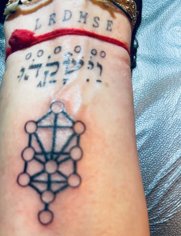 Madonna posted this snap of her freshly-inked wrist on Instagram (Photo: Madonna/Instagram)