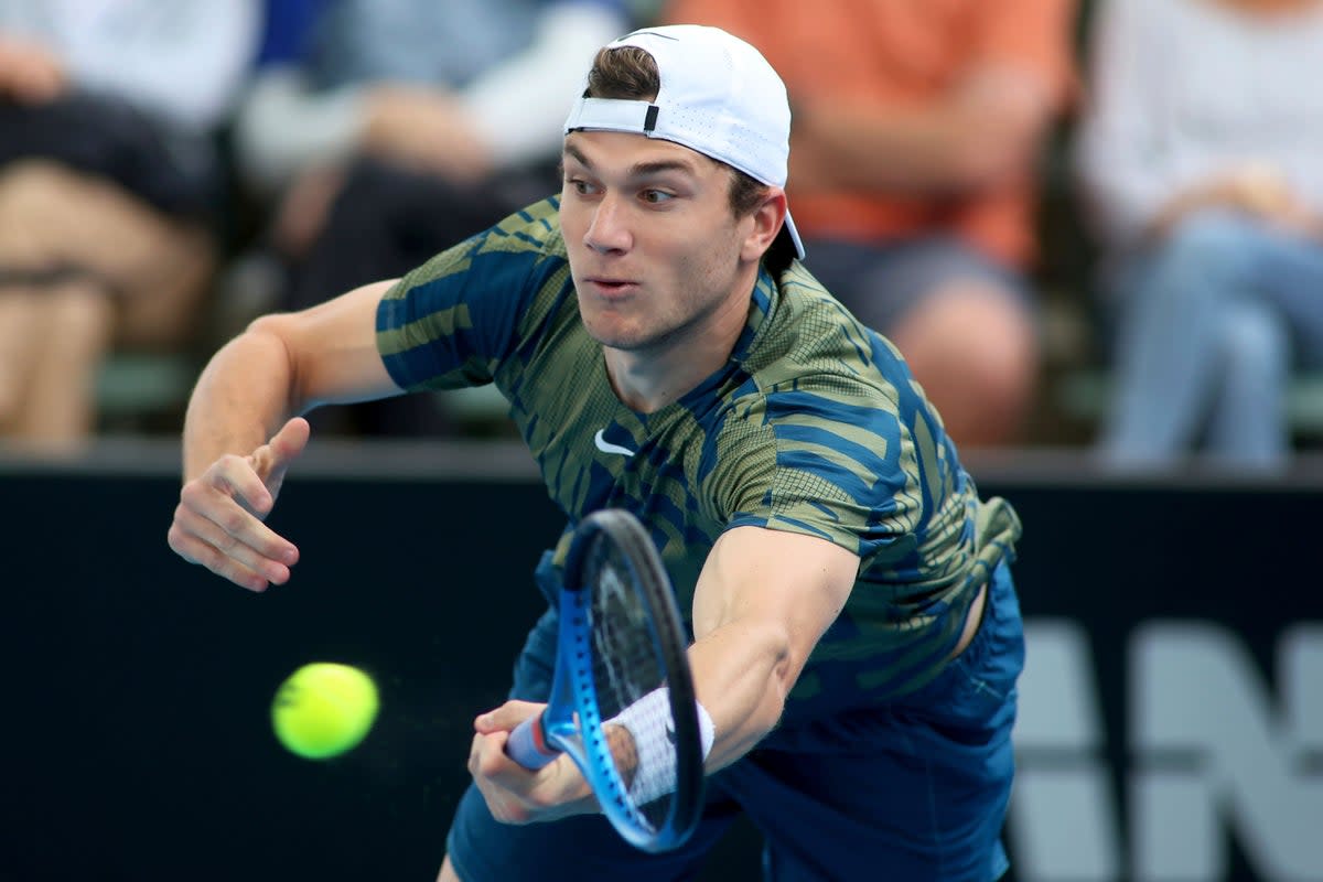 Jack Draper will take on Rafael Nadal on Monday (Kelly Barnes/AP) (AP)