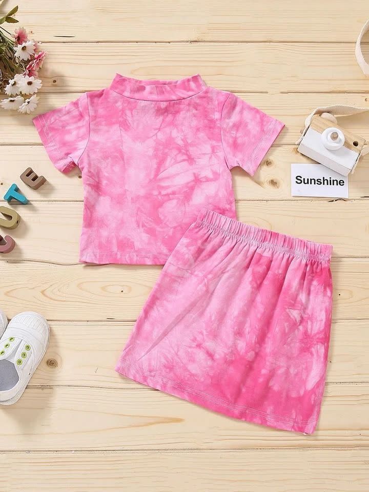 26) Tie Dye Skirt Set