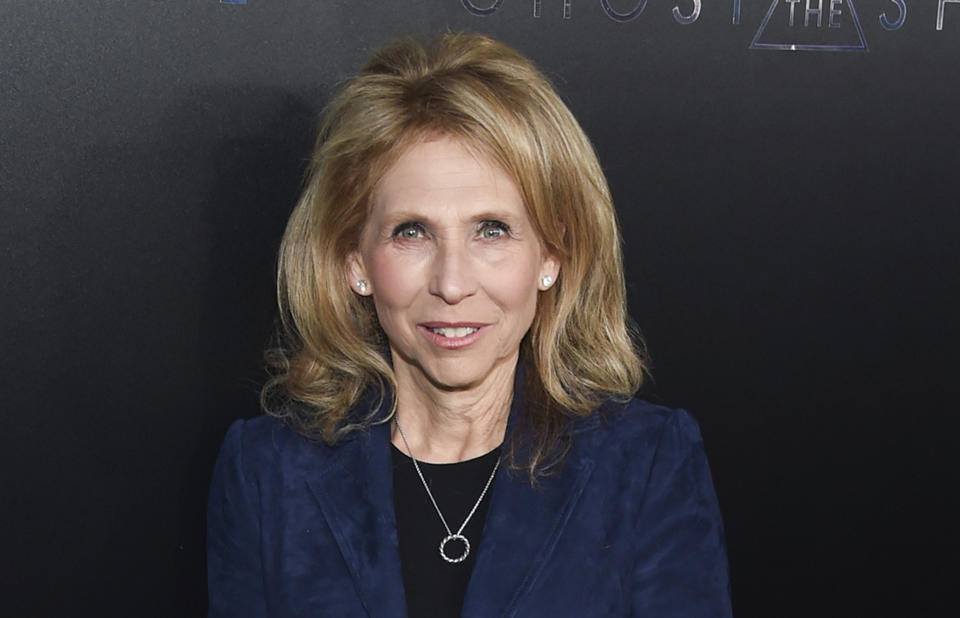 FILE- In this March 29, 2017, file photo, Shari Redstone attends the premiere of 