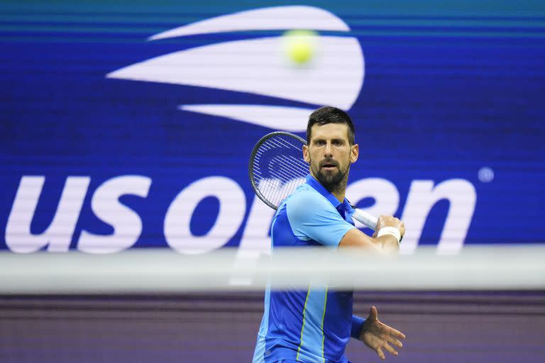 Novak Djokovic superó al francés Alexandre Muller en la primera ronda del US Open