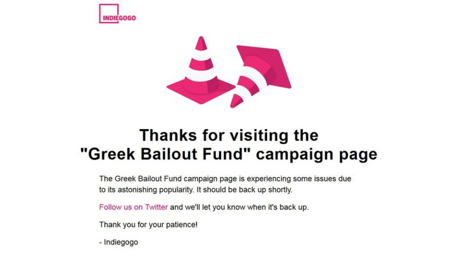 Indiegogo nahm die Kampagne am Dienstagabend vom Netz