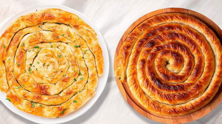 burek and banitsa compared