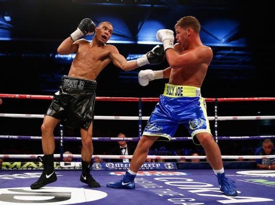 Eubank Jr. lost to Saunders in 2014 (Getty)