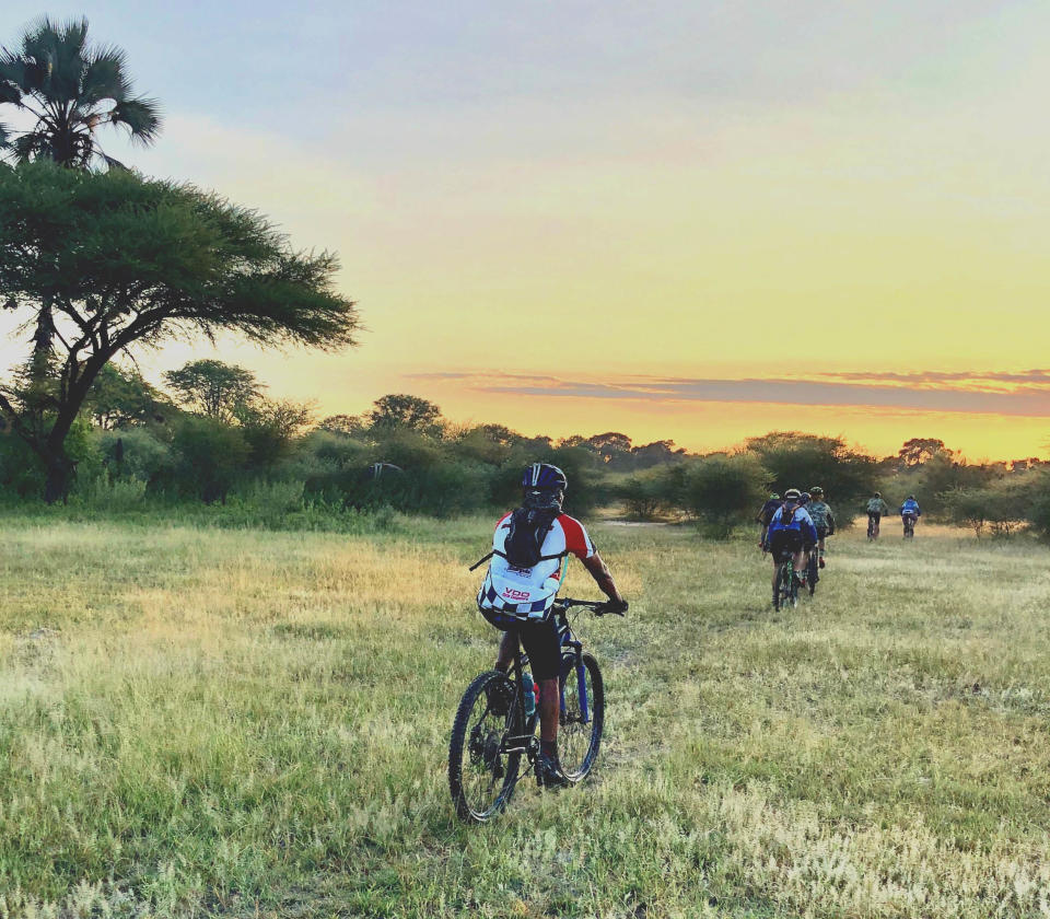 Cycling in Botswana