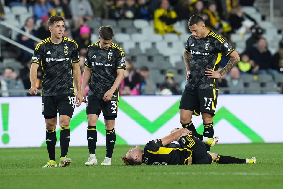 Crew midfielder Aidan Morris has been battling knee and ankle injuries this season.