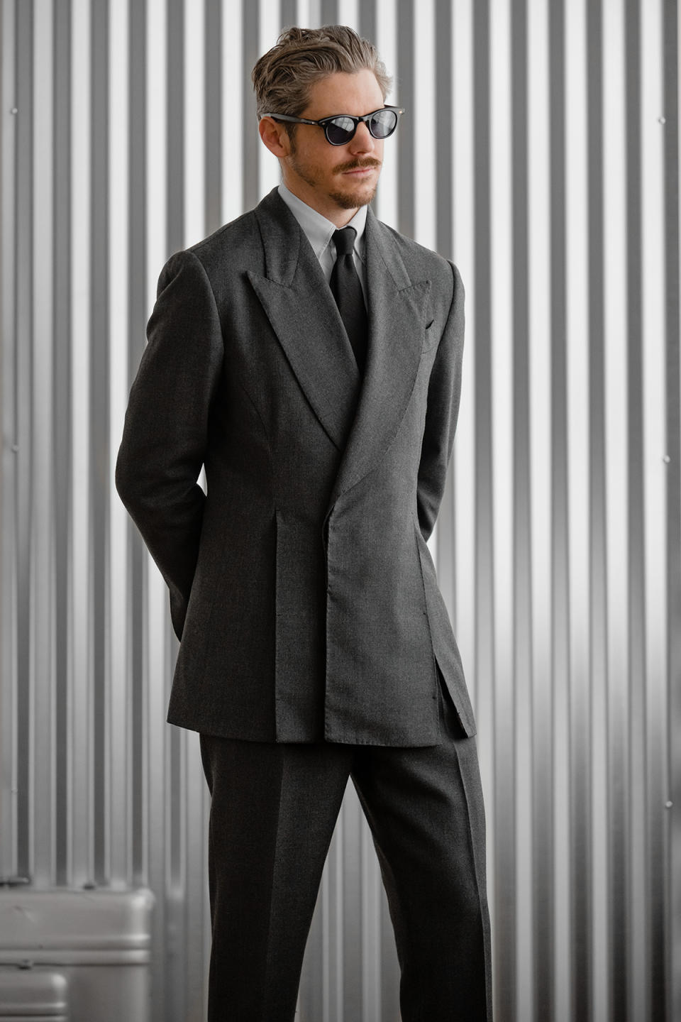 Robert Spangle wearing the Observer Collection's STRO suit.