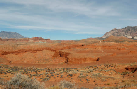 Uranium One and Anfield's "Shootaring Canyon Uranium Mill" facility sits outside Ticaboo, Utah, U.S., November 13, 2017. REUTERS/George Frey