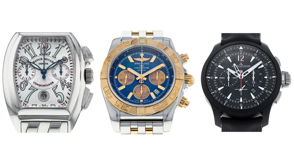 Frank Muller, Breitling and Jaeger-LeCoultre watches offered by Watchfinder x Nordstrom