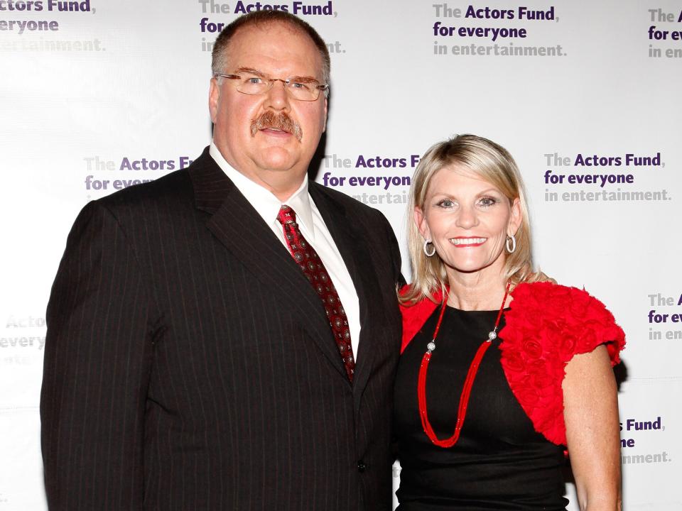 Andy Reid and Tammy Reid attend the 2011 Actors Fund Gala at Marriot Marquis on May 23, 2011 in New York City