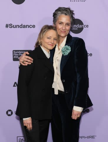 <p>Dia Dipasupil/Getty</p> Jodie Foster and Alexandra Hedison at the Sundance Film Festival in Park City, Utah, on Jan. 18, 2024