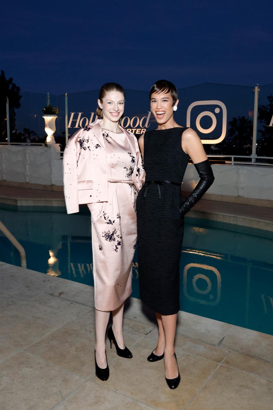 Hunter Schafer and Dara attend THR Power Stylists presented by Instagram at Sunset Tower Hotel on March 27, 2024 in Los Angeles, California.
