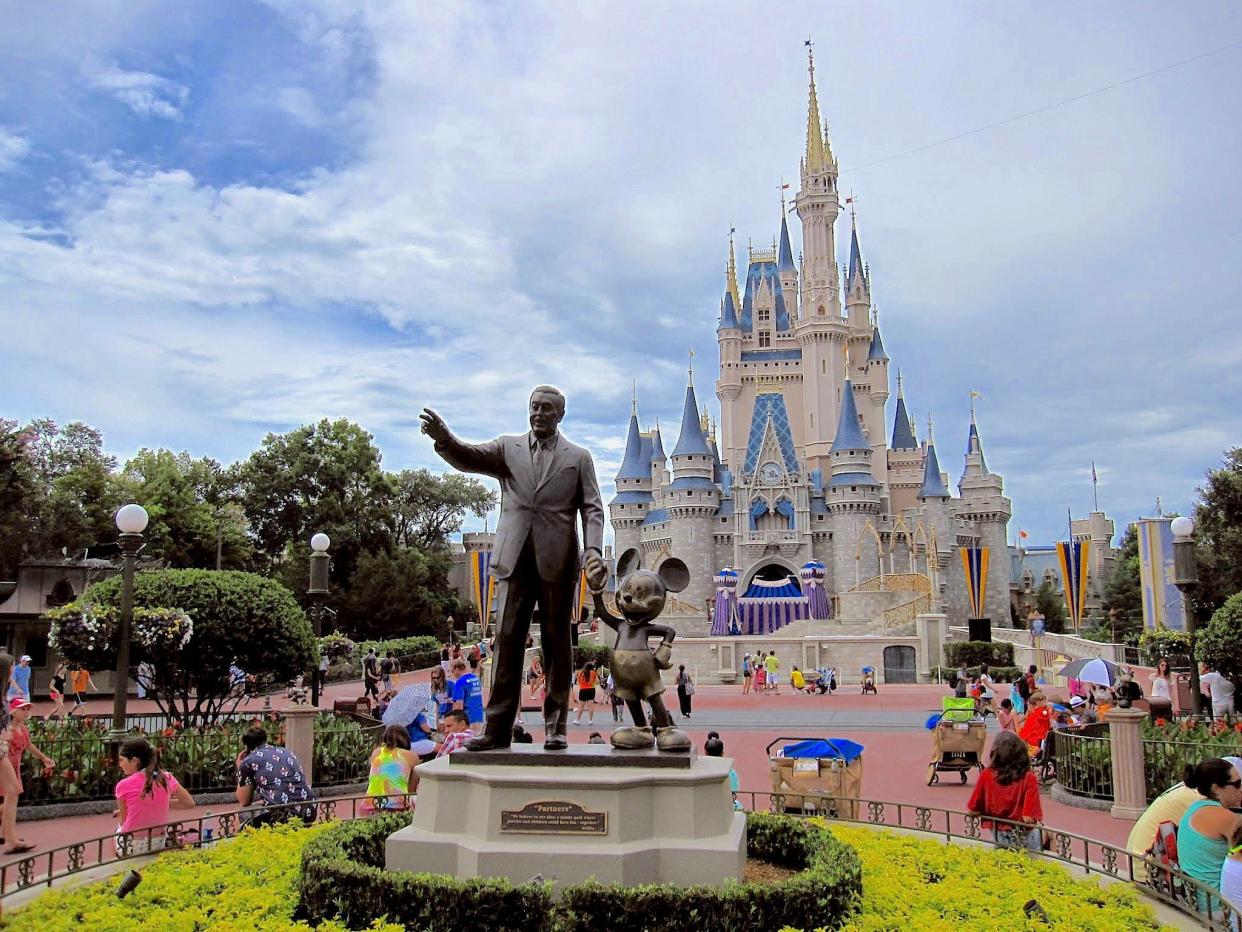 Mickey and Walt Disney Statue