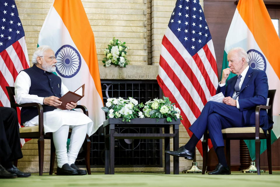 Der indische Premier Narendra Modi und US-Präsident Joe Biden.